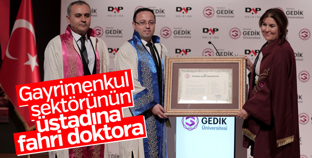 DAP Holding Yönetim Kurulu Başkanı Yılmaz'a fahri doktora