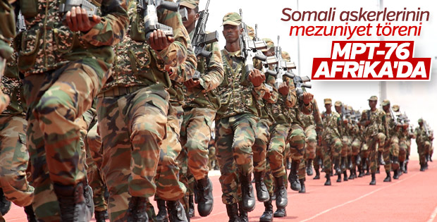 Türkiye Somali askerlerini eğitmeye devam ediyor