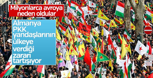 Almanya PKK yandaşlarının verdiği zararları konuşuyor