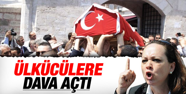Osmanağaoğlu'nun cenazesine Türk bayrağı tepkisi