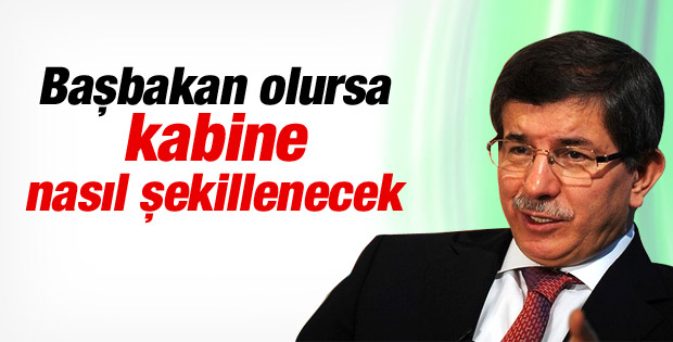 Davutoğlu Başbakan olursa kabine nasıl şekillenecek