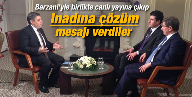 Davutoğlu ve Barzani TRT Haber özel yayınında konuştu