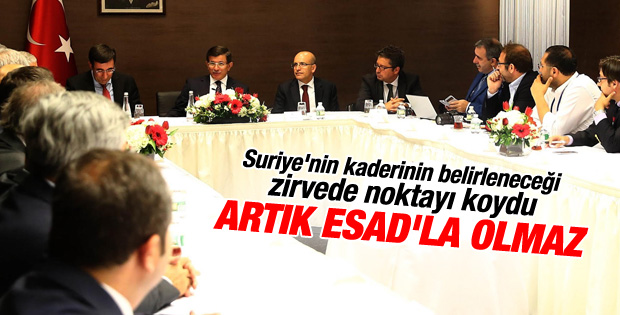 Davutoğlu Batı'nın aksine Esad'la çözüm olmaz dedi