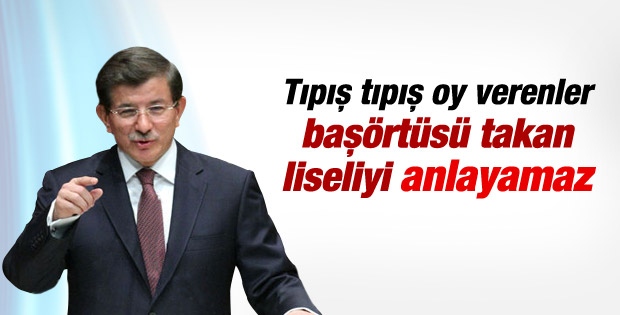 Davutoğlu'ndan başörtüsü açıklaması