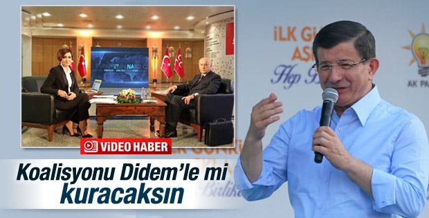 Davutoğlu'ndan Bahçeli'ye çanta cevabı