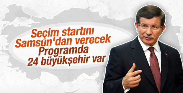 Başbakan Davutoğlu’nun 24 büyükşehirlik programı