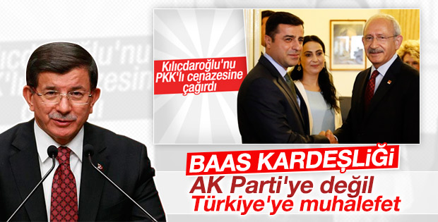 Ahmet Davutoğlu'ndan HDP ve CHP'ye sert sözler