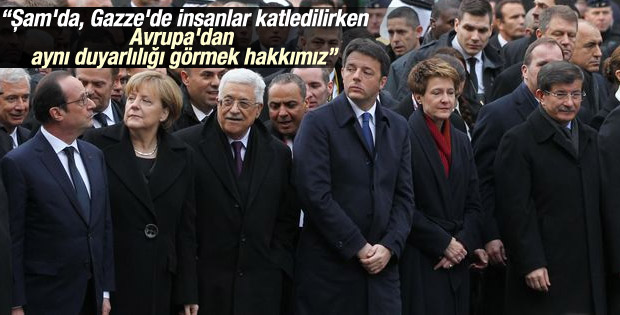 Davutoğlu Paris'teki yürüyüşün ardından konuştu İZLE