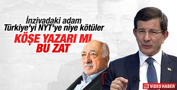 Davutoğlu Gülen'in New York Times yazısını eleştirdi