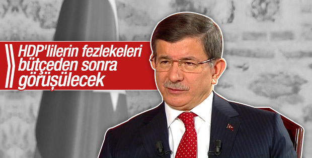 Davutoğlu HDP'lilerin fezlekeleriyle ilgili konuştu
