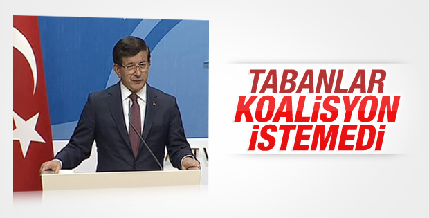 Koalisyon görüşmesinin ardından Davutoğlu'ndan açıklama