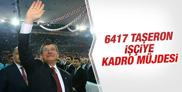 Davutoğlu Ankara'da karayolları işçilerine hitap etti