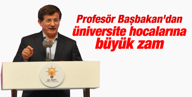 Davutoğlu açıkladı: Akademisyenlere yüzde 35 zam İZLE