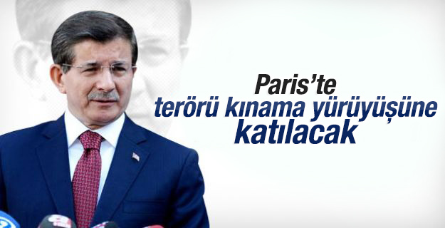 Başbakan Davutoğlu Fransa'ya gidiyor