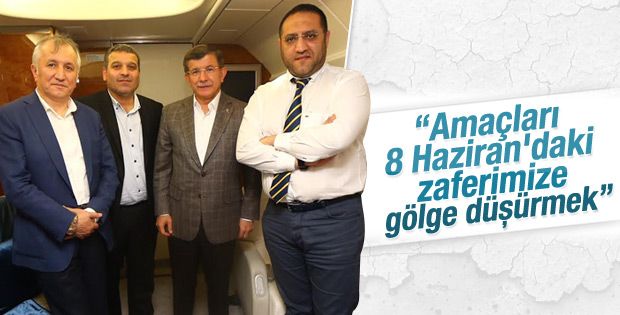 Davutoğlu'ndan seçim güvenliği tartışmaları için uyarı