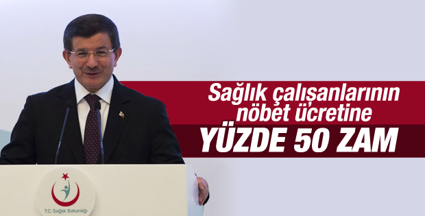 Davutoğlu sağlık çalışanlarına büyük müjde verdi
