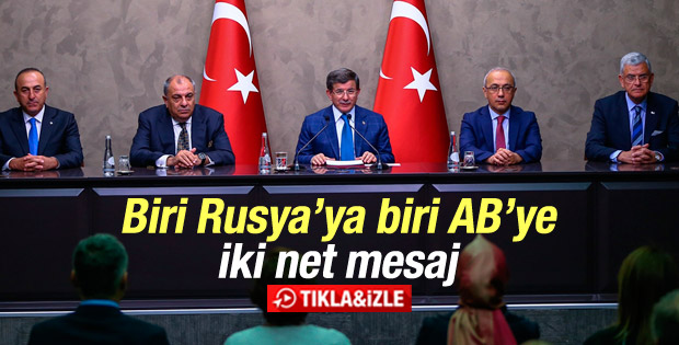 Davutoğlu: Dünyanın Türkiye'ye sadece teşekkür borcu var