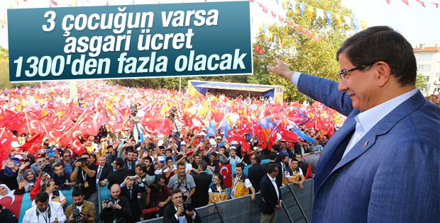 3 çocuklu işçiye asgari ücret 1380 TL olacak