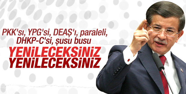 Başbakan Davutoğlu: Yenileceksiniz
