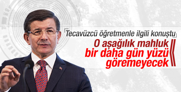 Davutoğlu Karaman'daki cinsel istismarla ilgili konuştu