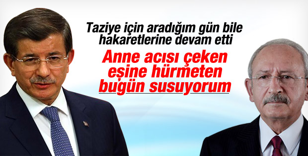 Kılıçdaroğlu'ndan taziyelerini bildiren Davutoğlu'na hakaret İZLE