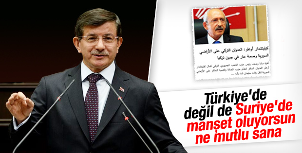 Başbakan Davutoğlu'nun grup toplantısı konuşması
