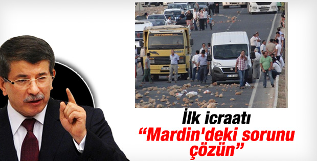 Başbakan Davutoğlu'nun ilk icraatı