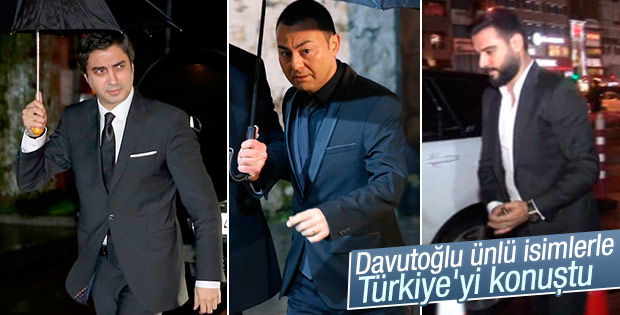 Davutoğlu 'Dost Meclis Yemeği'ne ünlü isimler katıldı