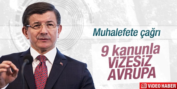 Başbakan Davutoğlu'ndan muhalefete çağrı