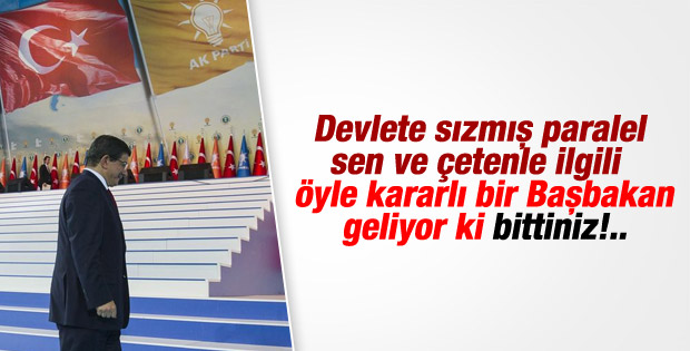 Davutoğlu'ndan Cemaat'e sert mesajlar İZLE