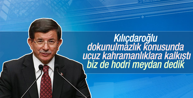 Davutoğlu: Kılıçdaroğlu ucuz kahramanlıklara kalkıştı
