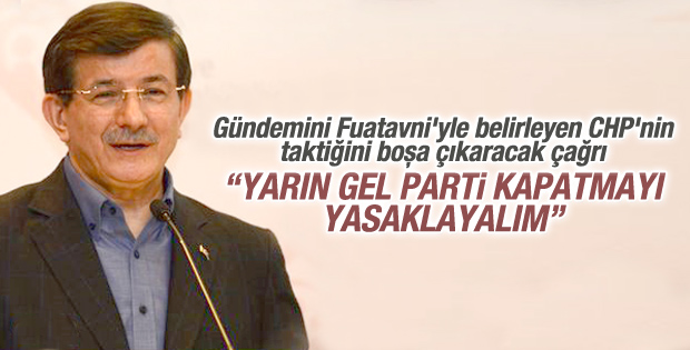 Davutoğlu'ndan parti kapatmayı imkansızlaştıralım çağrısı