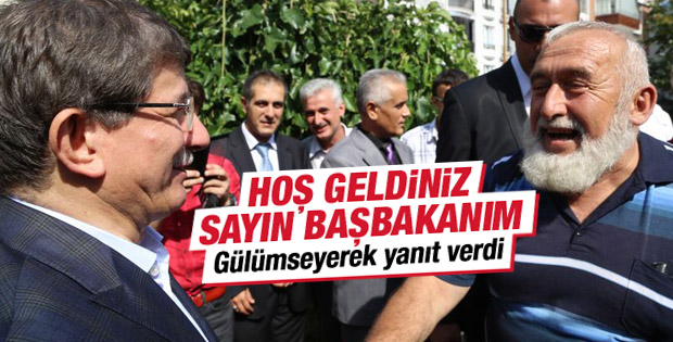Davutoğlu Sayın Başbakanım diye karşılandı