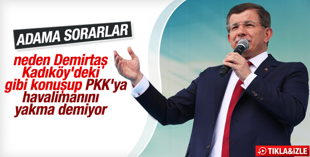 Davutoğlu'ndan Demirtaş'a zor sorular