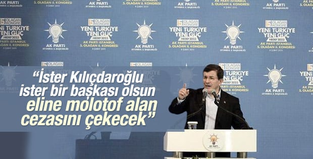 Başbakan Davutoğlu İstanbul'da konuştu