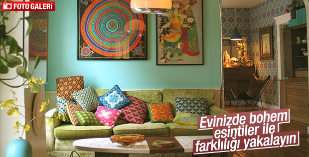 Dekorasyonda bohem esintiler