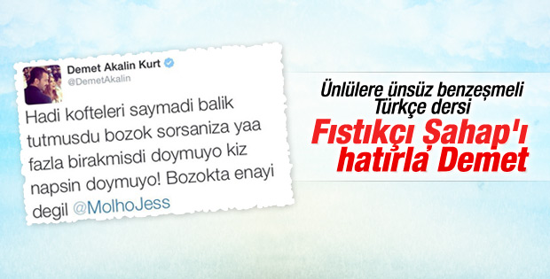 Atanamayan öğretmenler Demet Akalın'a Türkçe öğretsin