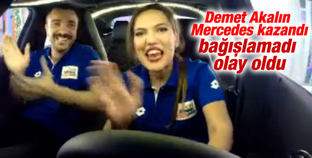 Demet Akalın yarışmadan Mercedes kazandı