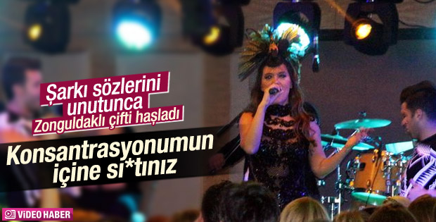 Demet Akalın konserinde kavga eden çifti bozdu