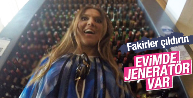 Demet Akalın jeneratörüyle hava attı