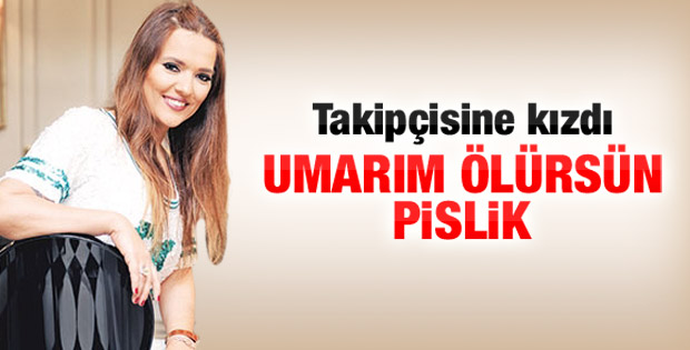 Demet Akalın Twitter takipçisine kızdı