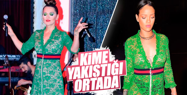Demet Akalın Rihanna ile pişti oldu