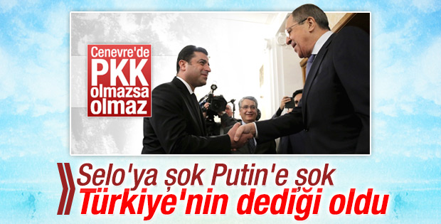 Lavrov ve Demirtaş'ın Cenevre hayali suya düştü