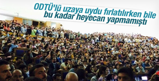 Demirtaş ODTÜ'de coşkuyla karşılandı