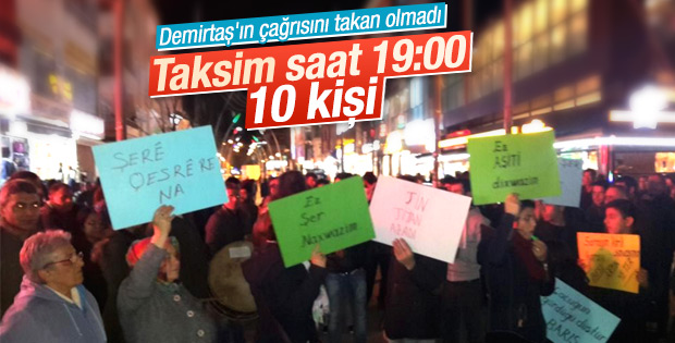 Demirtaş'ın tencere tava çağrısı karşılık bulmadı