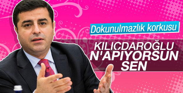 Demirtaş'tan Kılıçdaroğlu'na dokunulmazlık tepkisi
