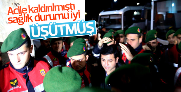 HDP Eş Genel Başkanı Demirtaş hastaneye getirildi