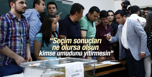 HDP Eşbaşkanı Demirtaş oyunu kullandı