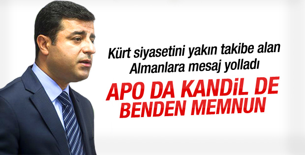 Selahattin Demirtaş Öcalan'la rakip değiliz dedi