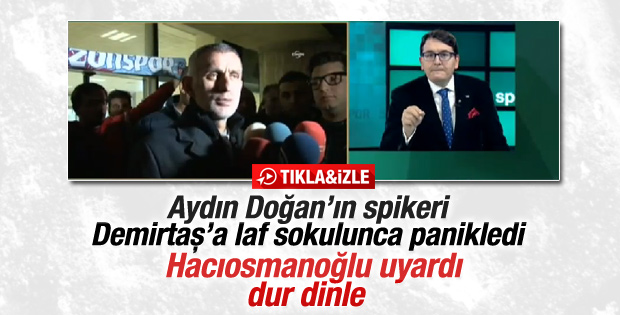 CNN spikeri Hacıosmanoğlu'nun sözlerini durdurmak istedi
